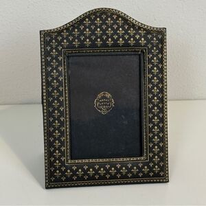 Merci Louis France Black Gilded Paper 4x6 Frame